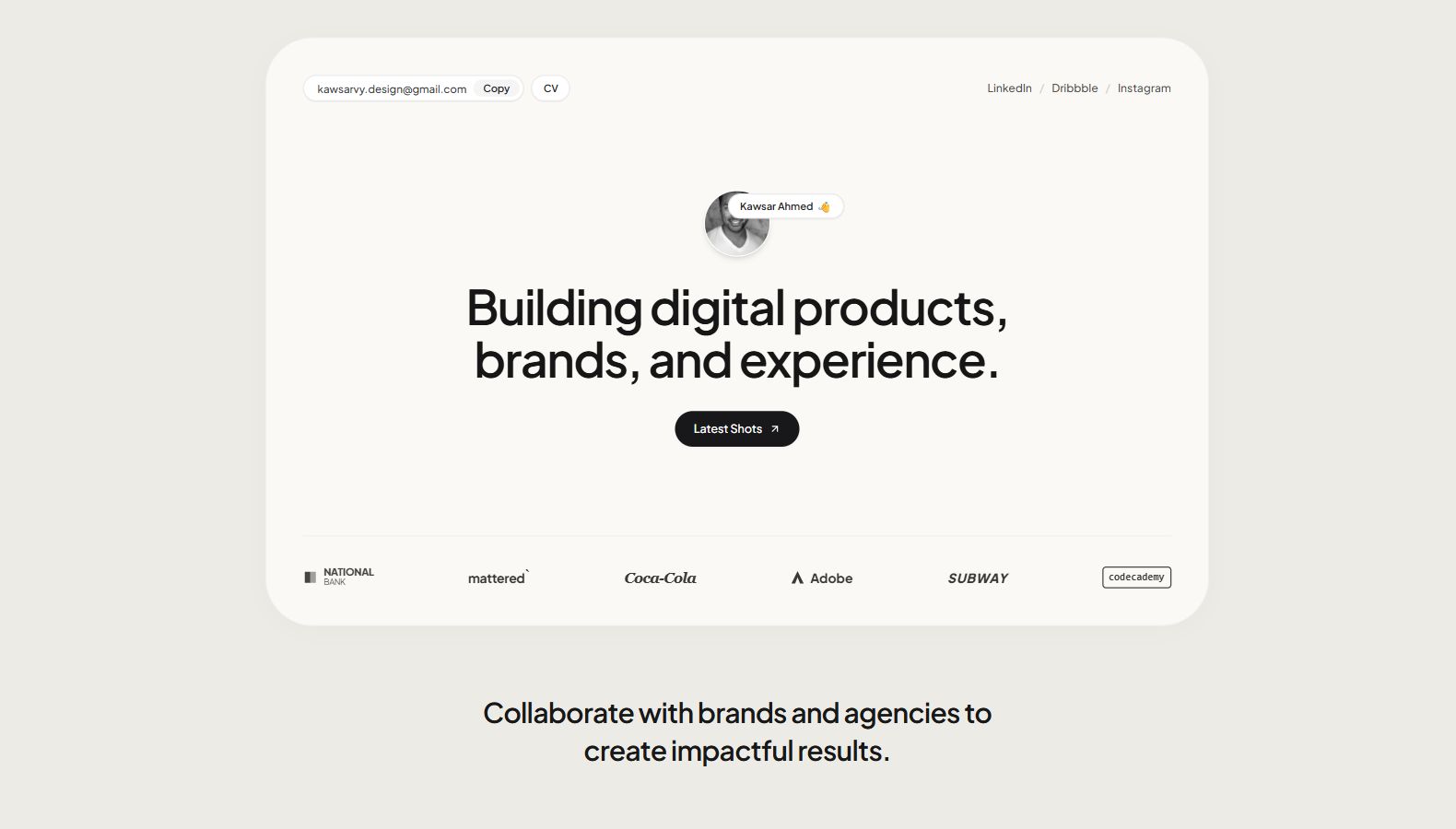 Preview Personal Portfolio V1